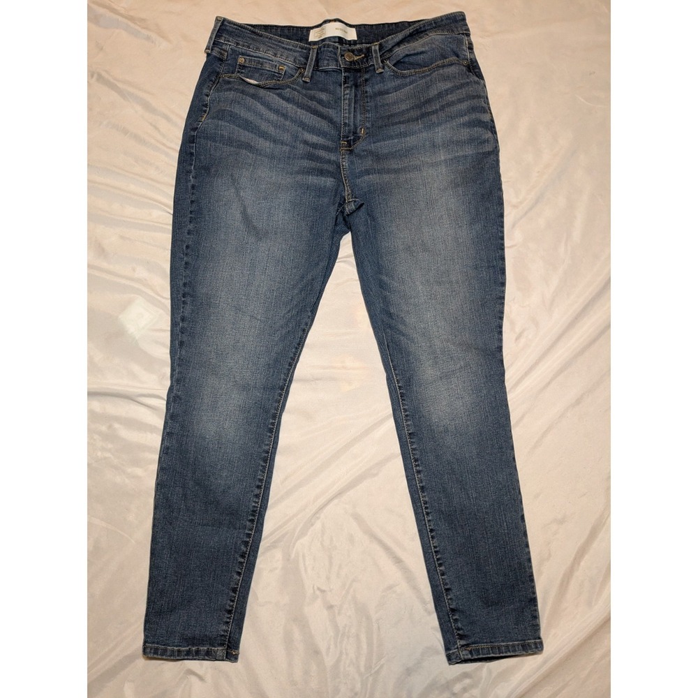 Levi's Gold‎ Women's Mid Rise Skinny Blue Jeans Medium Wash Size 33Wx28L